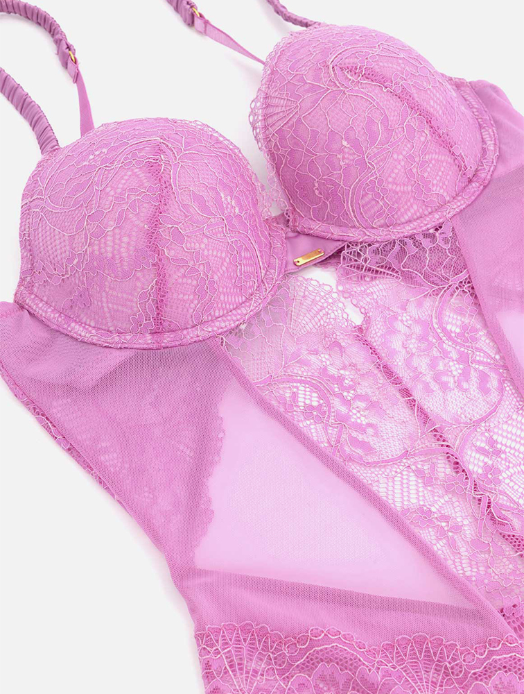 MyRunway | Shop Woolworths Pink Lace & Mesh Padded Underwire
